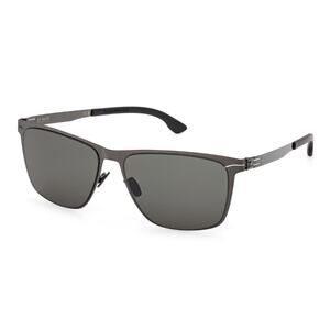 Ic! Berlin Mens Sunglasses Five-0 Matte Black NEW NIB Unworn Metal 52 23 145